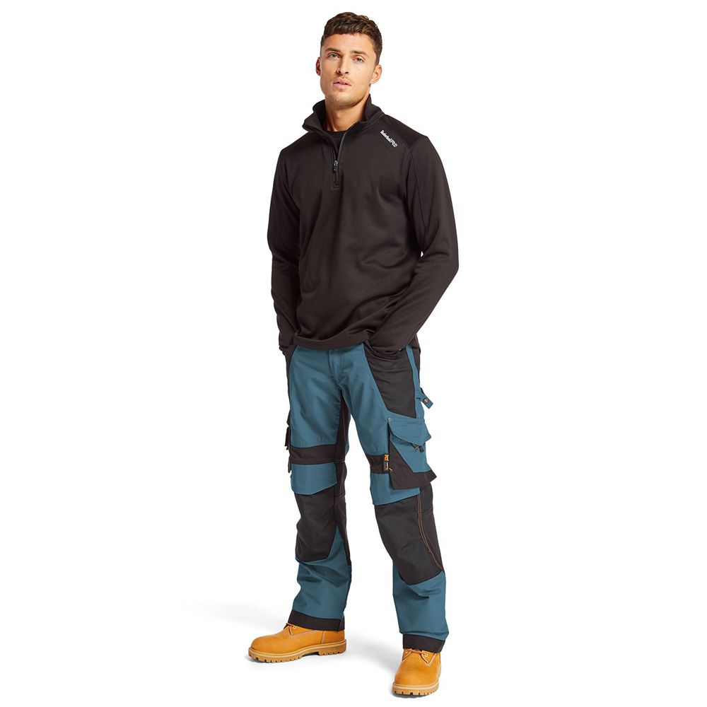 Timberland Mens Pants PRO® Interax Work - Blue/Black - India TP1245690